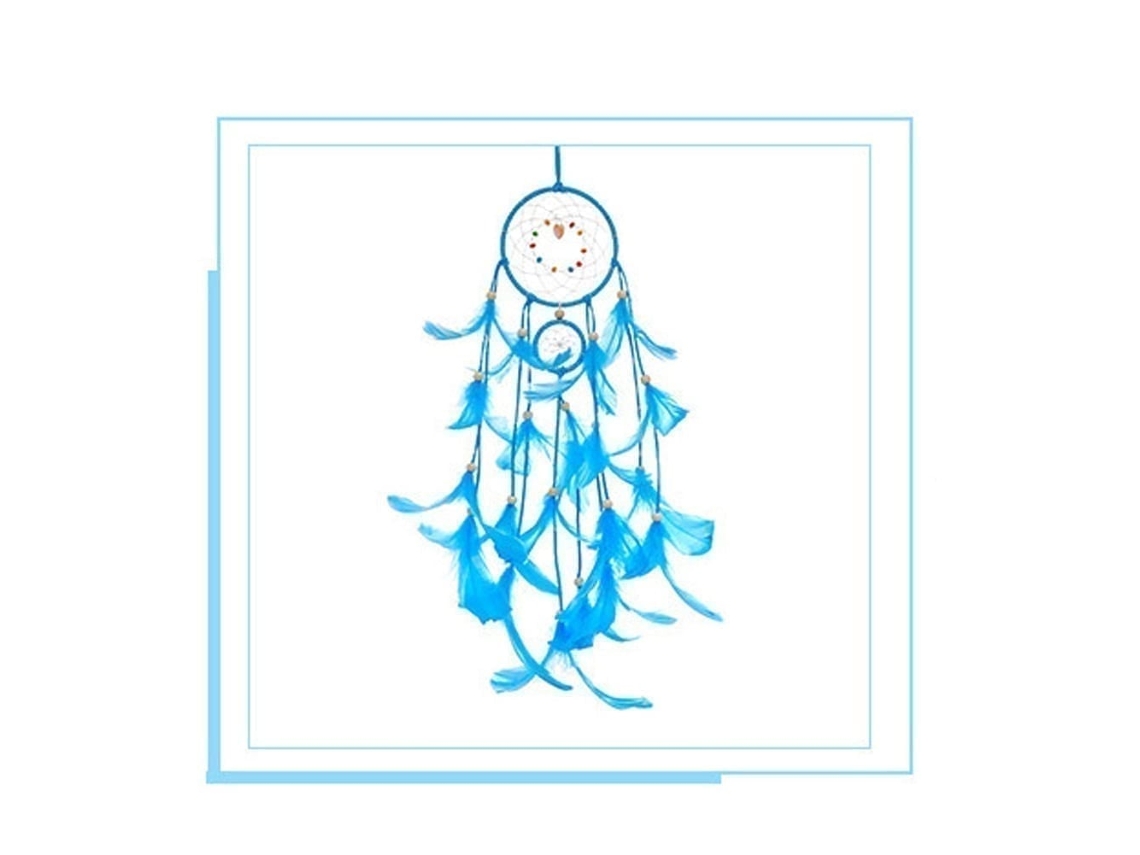 Primerox amuleto de Sonhos com Luz Led Portátil Artesanal Penas Decoração Parede Sala Casa