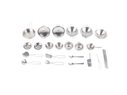 Ats 25 Pcs Brinquedos de Cozinha de Aço Inoxidável Conjunto de Utensílios e Panelas para Meninos e Meninas Presente