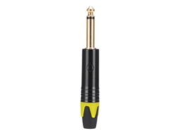 Adaptador De Microfone Conector Macho Platina Dourada 6.35mm