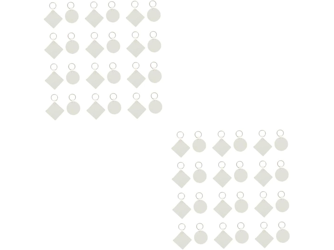 Chaveiros De Transferência Térmica Nuobesty, Etiquetas Em Branco Para Chaveiros, Chaveiros Com Pingente.