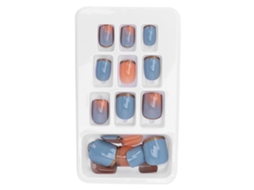 24pcs Unhas Falsas De Capa Completa Prensáveis Dicas De Unhas De Caixa Para Mulheres Tamanhos 12 Diferentes