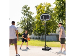 Basquetebol Outdoor Für Jugendliche, 160-210 Cm Höhenverstellbarer Basketballständer Mit Rollen