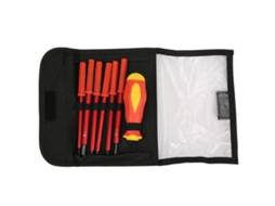 Conjunto de Chaves de Fenda Isoladas Multifuncionais 7 Peças Aço S2 Ferramentas de Reparo
