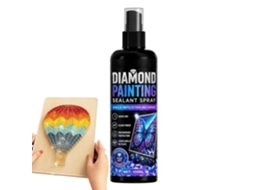 Spray Selante para Pintura de Gemas 100ml Transparente Secagem Rápida