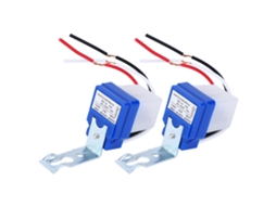 Interruptor De Luz Automático 2 Pinos Para Uso Externo Em Vias Públicas, Com Sensor Fotocélula As, 10a, 220v Ac220v
