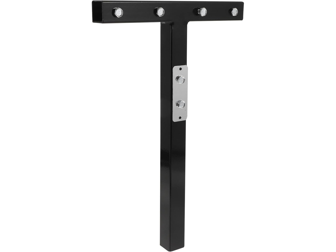 Peça Versátil em Aço Inoxidável Preto para Suporte Estável de Cestos Metálicos. SFUSHOS