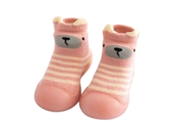 Pantufas De Malha Quentinhas Para Meninos E Meninas – Sola Macia, Borracha Antiderrapante, Forro Lã, Compa Tíveis Com Os Pés Das Crianças.