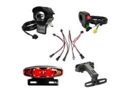 Luz Dianteira Para Bicicleta Elétrica, Luz Traseira, Piscas, Conjunto De Luz De Freio 24v 36v 48v Para Mountain Bike