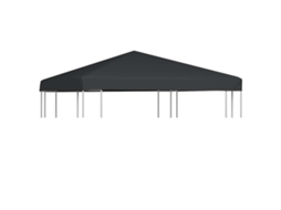 Vidaxl Cobertura De Gazebo 310 G/m² 3x3 M Cinzento