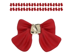 20pcs Laços De Arte De Unha Para Decoração Diy Em Unhas, Roupas, Telefone E Joias Vermelhos