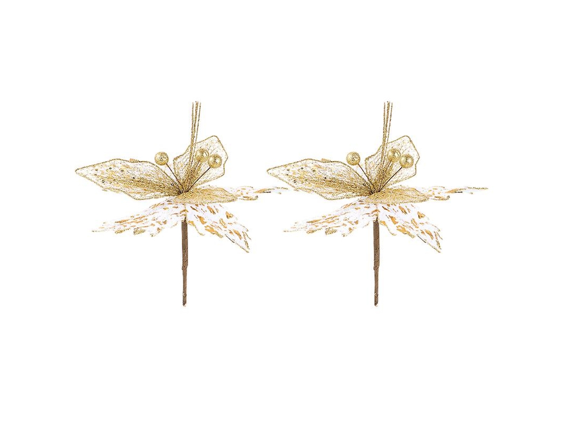2 Unidades de Flor de Poinsétia ALLINLESS