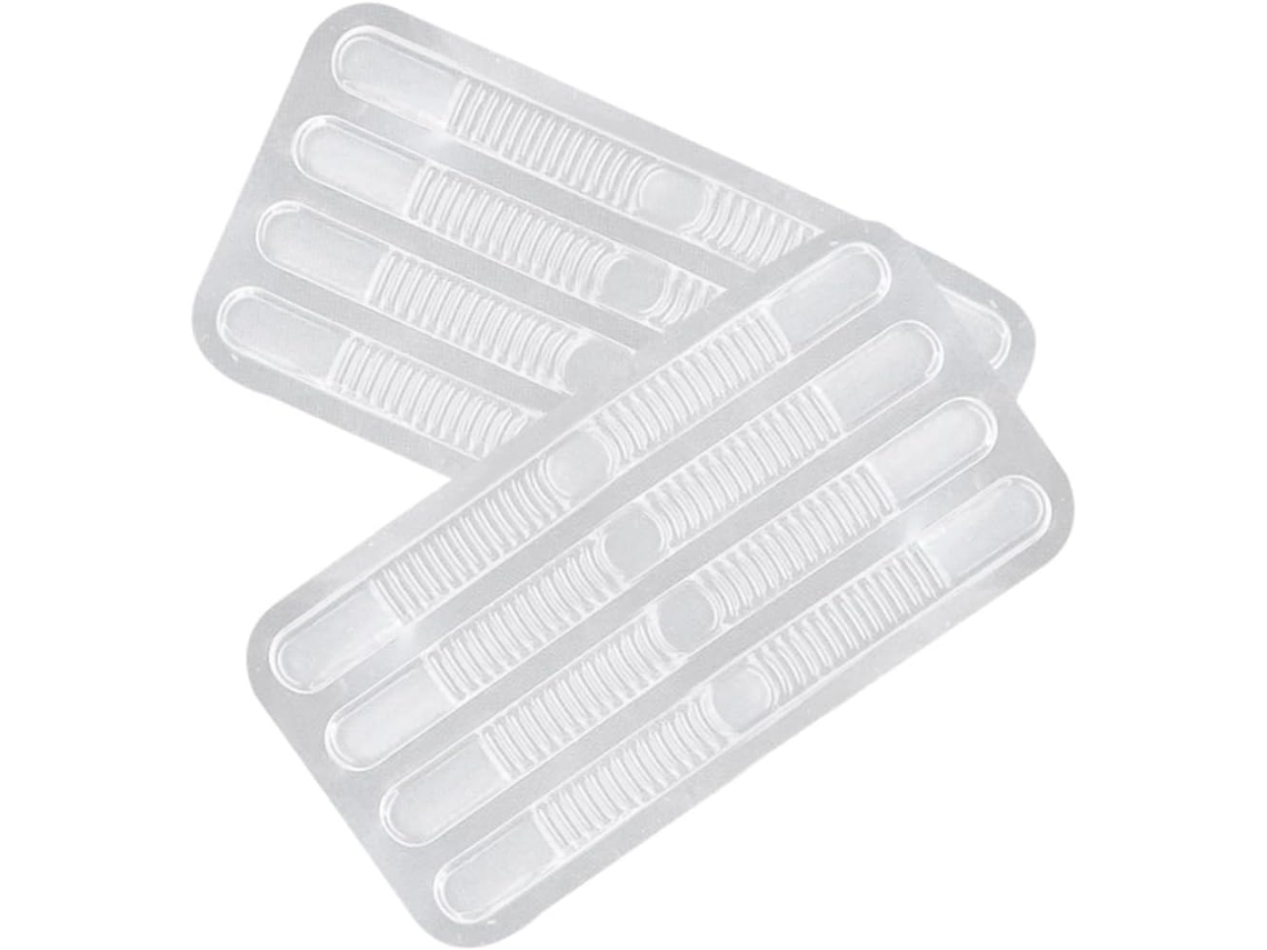 Kit Com 2 Adesivos De Silicone Transparentes Para Sapatos Salto Alto, Alívio Da Fadiga E Massagem Nos Pés Para Calçados