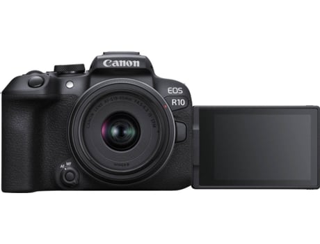 Kit Máquina Fotográfica CANON EOS R10 + 18 - 45mm f/3.5-6.3 IS STM (APS-C)