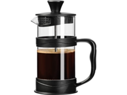 Prensa Francesa para Cafe e Cha de 355 Ml com Alça de Bambu e Vidro Resistente Ao Calor, para Cerveja Fria, Cor Preta ZYBLSSBB