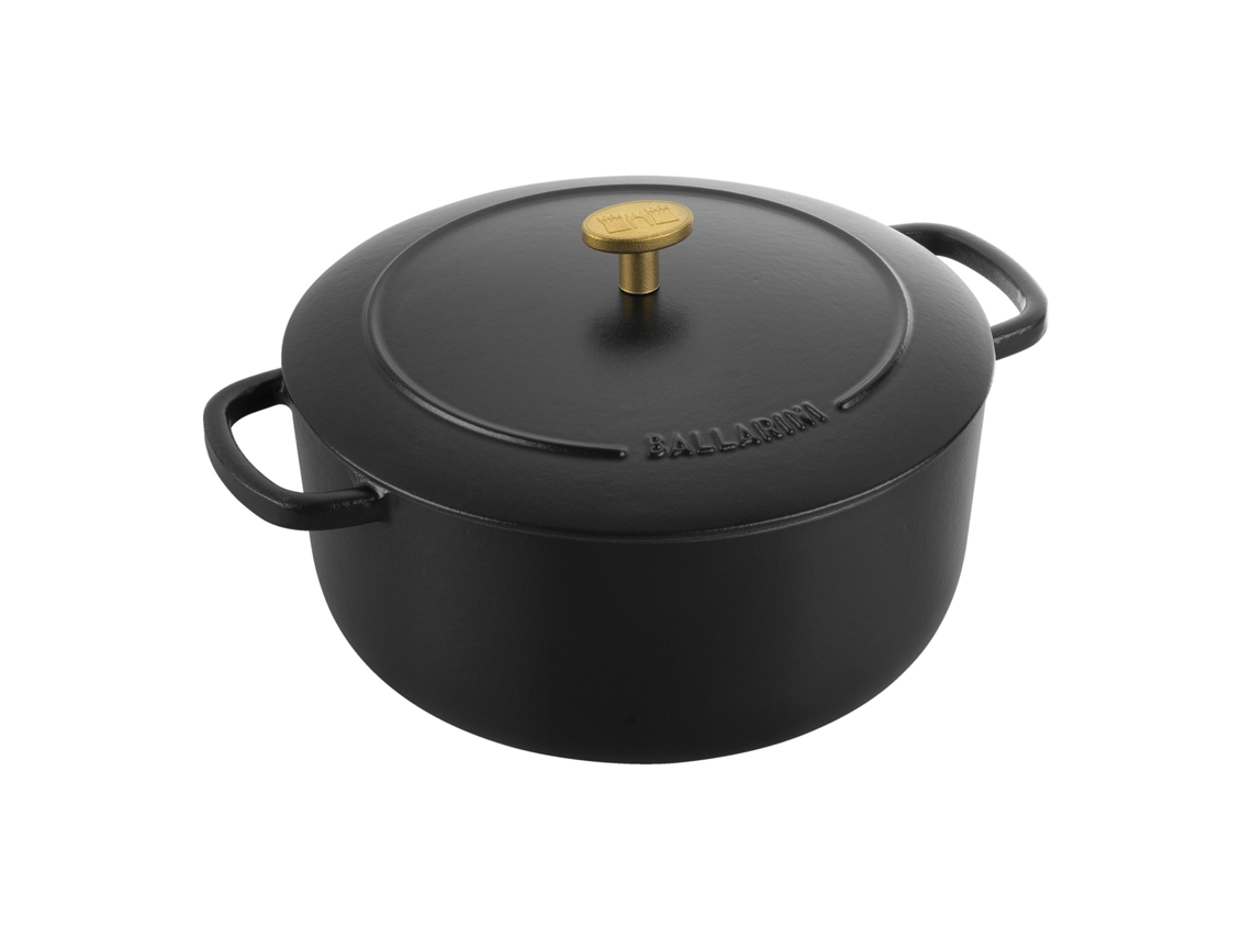 Bellamonte Cocotte 24 Cm Redondo Preto Ferro Fundido BALLARINI