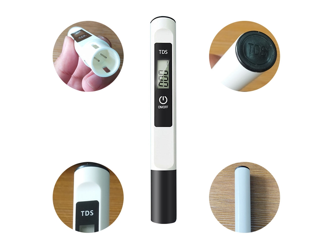 MEDIDOR Tds YURU Caneta 0-9990ppm Água Potável e Piscinas