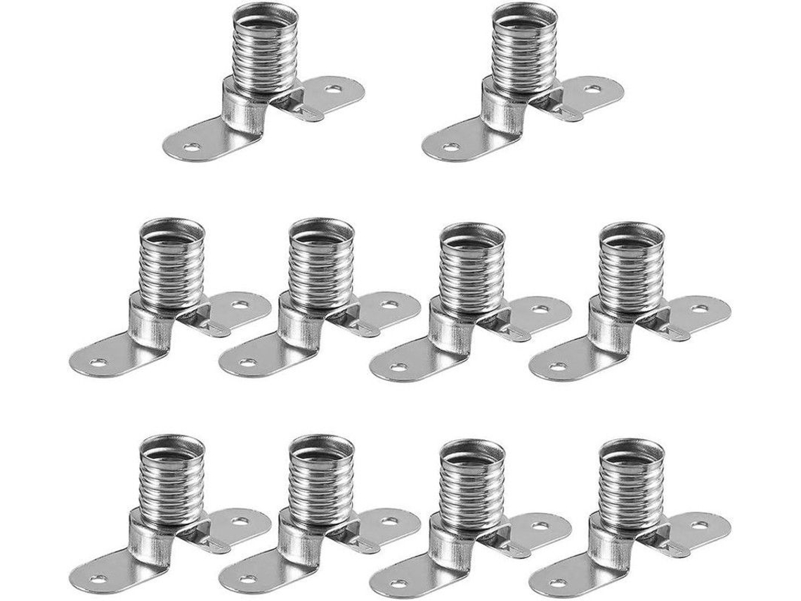 10 Soquetes De Lâmpada Led E10 Com Rosca Para Acessórios De Teste Elétrico E Experimentos Caseiros