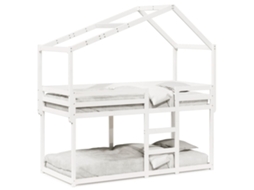 Beliche VIDAXL Branco Madeira (80x200 cm)