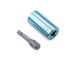 Adaptador Universal De Chave De Rato Para Parafusadeira 7-19mm Aço Com Bola Verde 2pcs