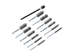 Conjunto De 13 Escovas Laxiscreed Com Diâmetro Interno Para Limpeza Com Broca E Haste Extensora