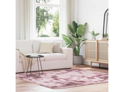 Vidaxl Tapete Shaggy De Pelo Alto Navarra 200x200 Cm Rosa Empoeirado