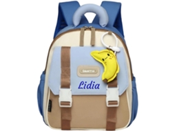 Mochila Infantil Personalizável, Escolar Com Nome Bordado Para Meninas E Meninos, Alça Peitoral,