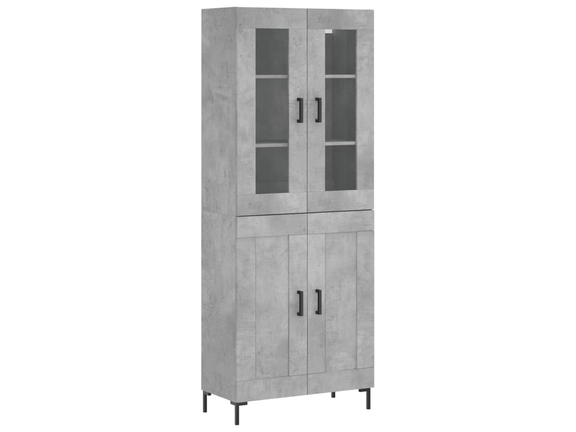 Highboard, Highboards Vidaxl Cinzeto Madeira Processada (n/a)