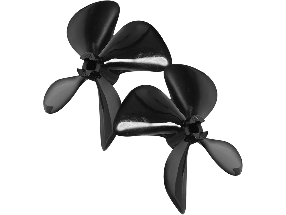 Hélice Para Barco Rc, 4 Pás, 1 Par, 1,97 Polegadas, Fácil De Instalar, Para Propulsão De Barcos De Modelismo