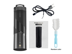 Liquidificador portátil Primerox de 450ml com bateria recarregável de 15W e compartimento magnético (IPX8) para smoothies e milkshakes.