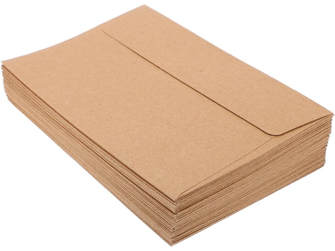 100 Envelopes Para Convites, Autoadesivos Para Casamento Ou Festa, Organizador De Cartões De Festa
