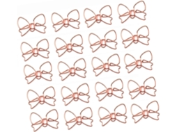 100 Clipes de Papel com Argola, 30 x 20 mm, Pequenos Clipes Metálicos para Arquivar Documentos