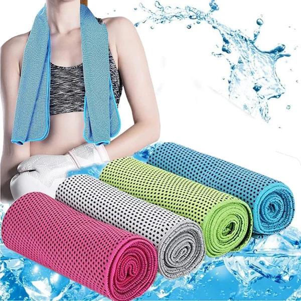 Toalhas Refrescantes para Homens Ou Mulheres, Pacote com 4 Unidades, de Secagem Rápida AQUAFORGE