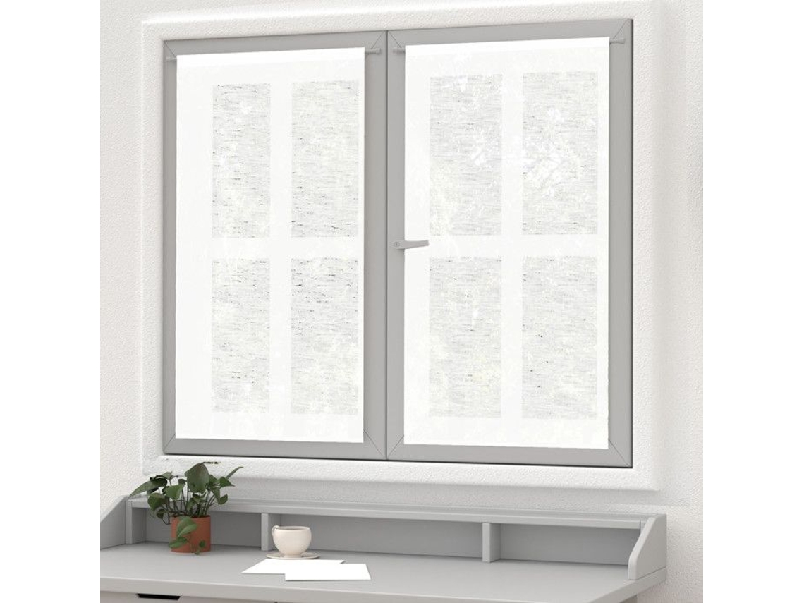 Par De Persianas De Linho 60x120 Cm Linho Branco, Da Soleil D'ocre