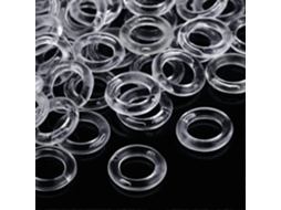 Rebe 100 Anéis de Plástico Transparente para Persianas Romanas, Diâmetro Externo de 14mm, Diâmetro Interno de 7.5mm