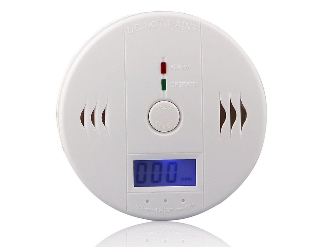 Lurelia Detector De Monóxido De Carbono, Sensor Eletroquímico, Alarme Sonoro, Alimentado Por Bateria, Para Casa