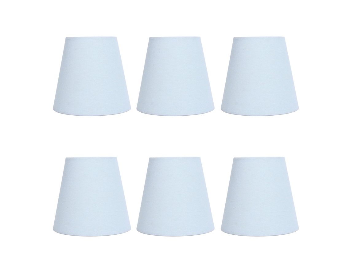 Conjunto De 6 Abajures Tecido Com Clipes, Estilo Moderno E Simples, Para Luminárias Mesa Chão, Compatíveis Lâmpadas E14.-aquaforge