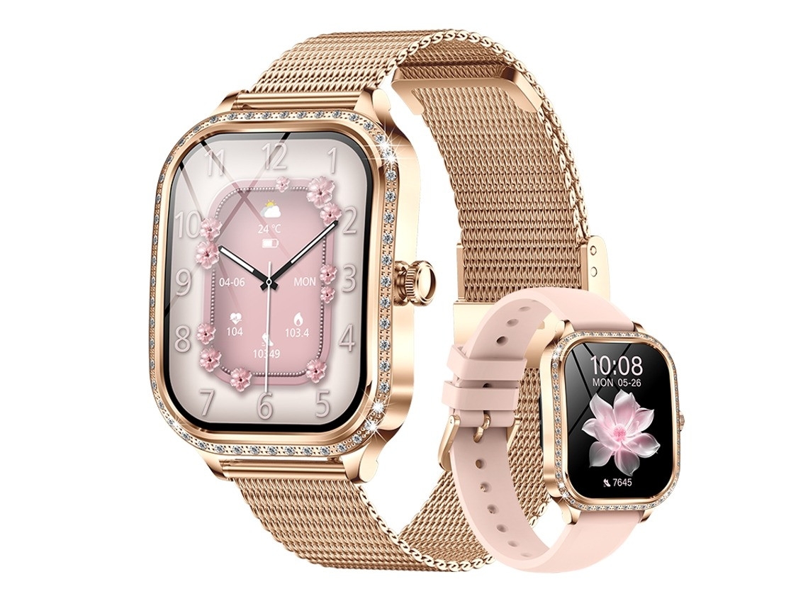 Smartwatch Mk88 Com Bluetooth E Design Moderno (rosa)