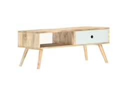 Vidaxl Mesa De Centro 90x50x40 Cm Madeira De Mangueira Maciça