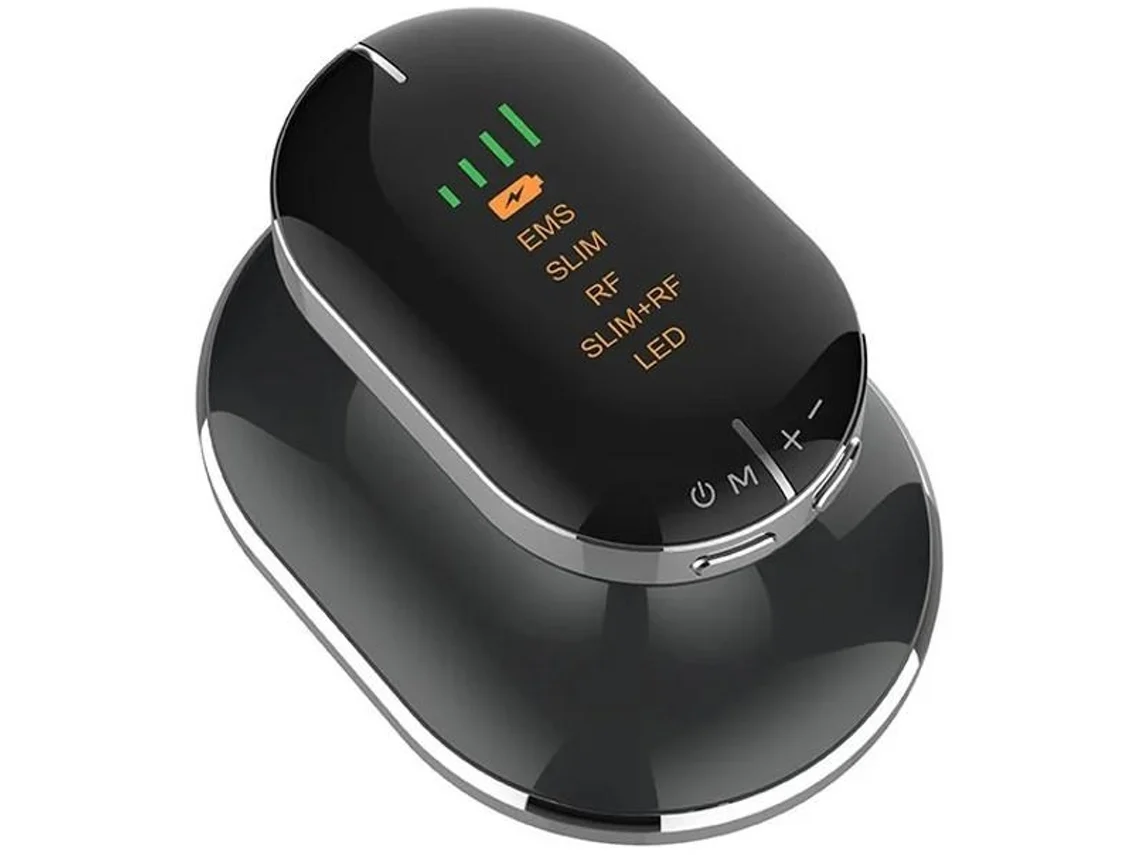 Dispositivo Anti Flacidez Ems E Radiofrequência Massageador Led Para Cuidados Com A Pele Para Rosto E Corpo Blcak Yizhood