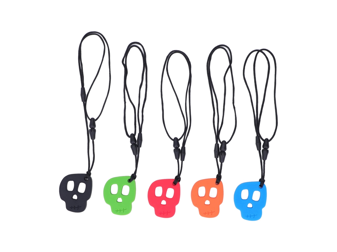 Mali 5pcs Colares Sensoriais Masticáveis Silicone para Crianças Autismo Tdah Ansiedade Estímulo Oral