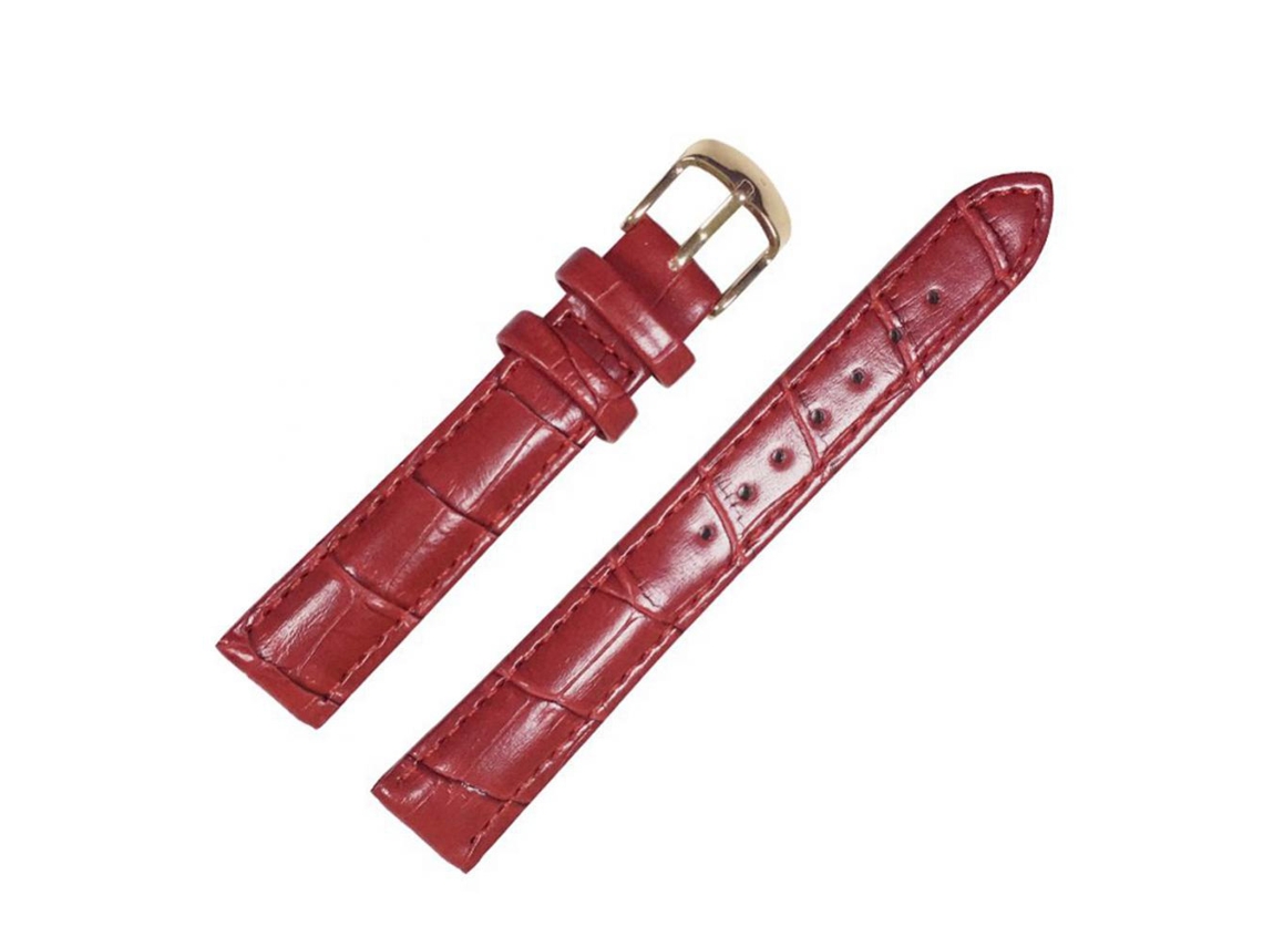 Cordão De Relógio Em Couro Pu Luxury Com Buckle De Aço Inoxidável Clássico