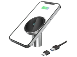 Carregador Carro Mag Safe Para Apple Yizhood Magnética Preto