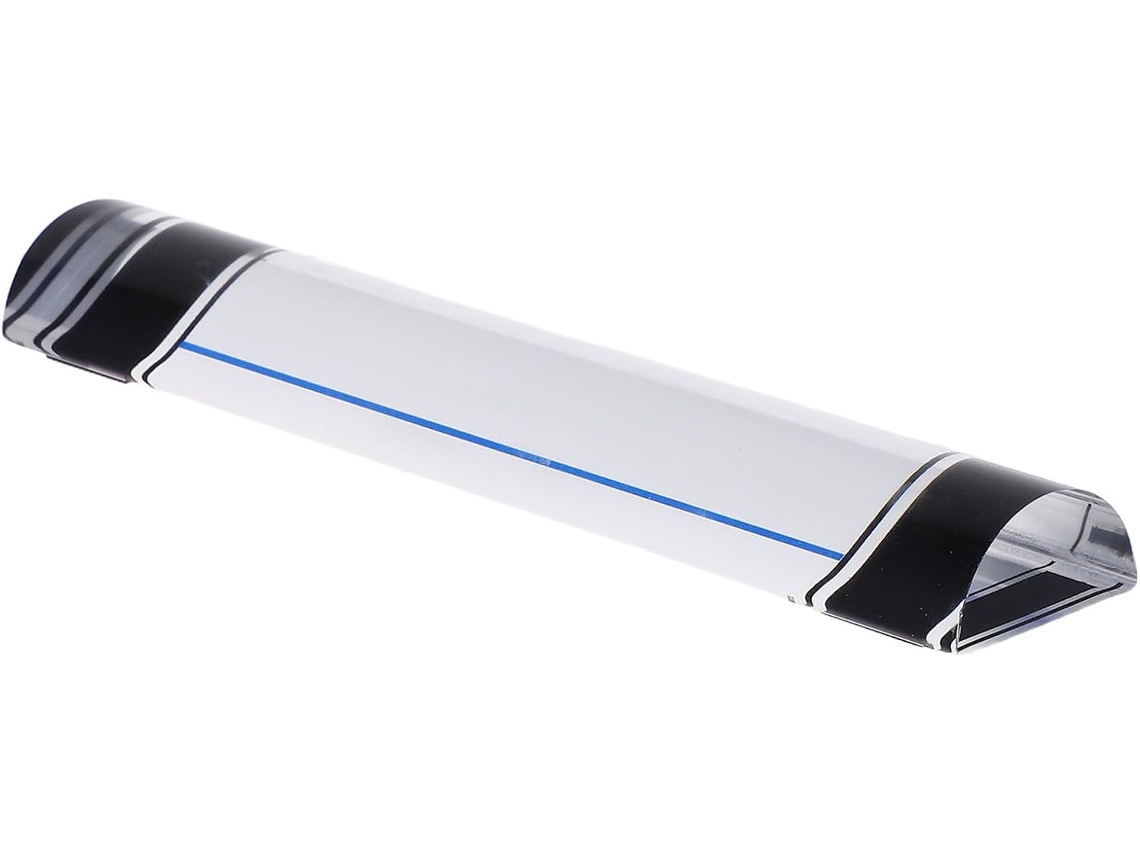 Régua De Acrílico Com Lupa E Linha Guia Transparente, Marcador