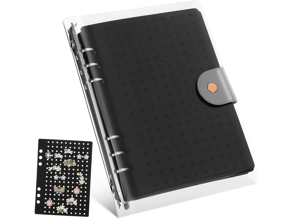 Livro Para Guardar Broches De Esmalte Jojofuny, Pasta Portátil Para