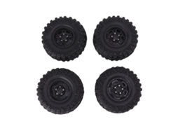 2026 4 Pneus de Rc 2.2 Polegadas com Aro de Plástico Resistente Ao Desgaste para Carros Rc com Hex 12mm