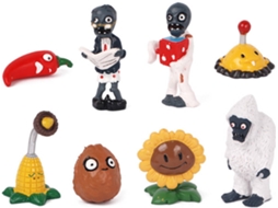 Figuras EASTVAPS Plants Vs Zombies (8 Peças)