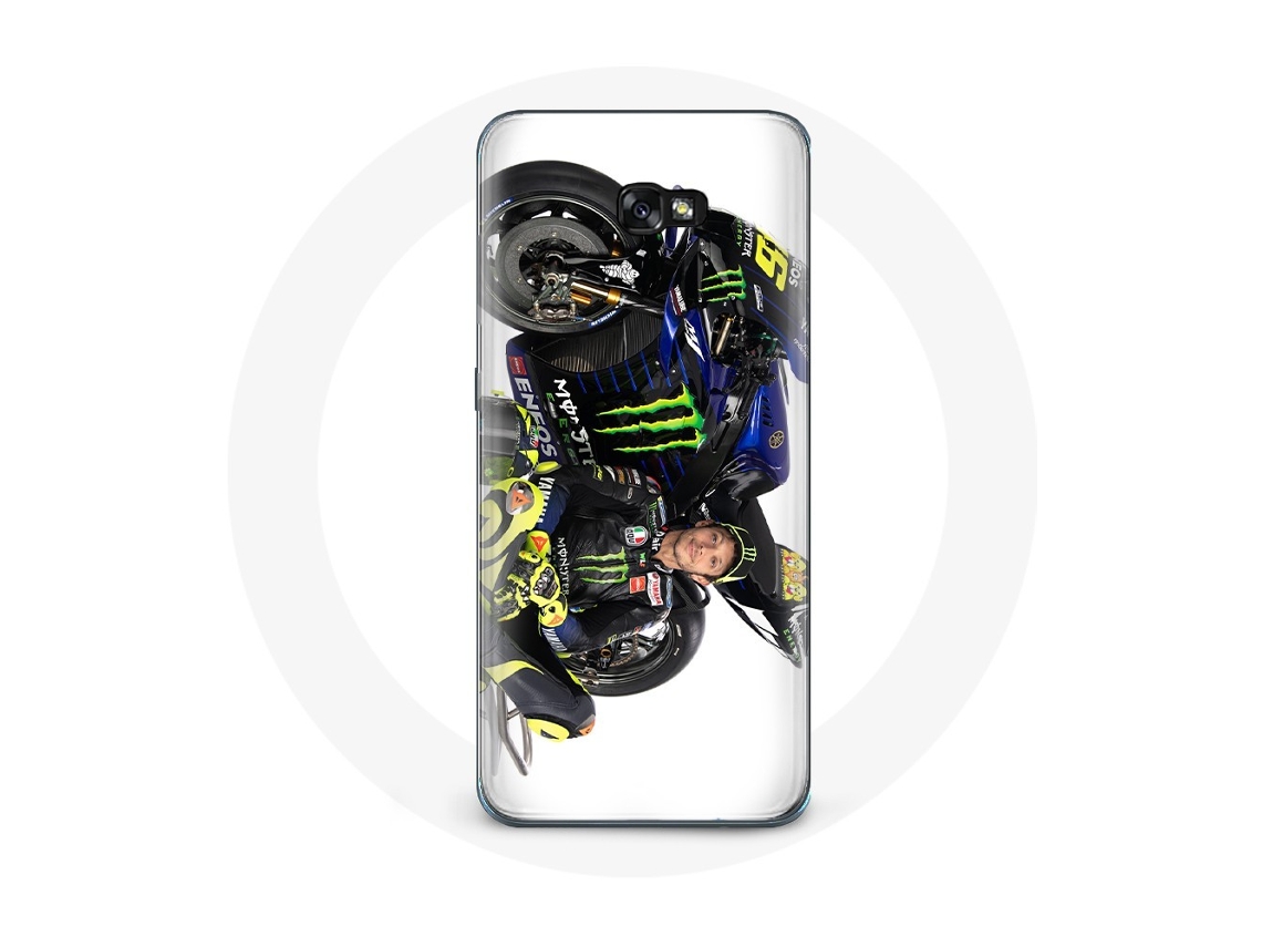 Capa para Samsung Galaxy A3 2017 Piloto de Velocidade Valentino Rossi Fundo Branco