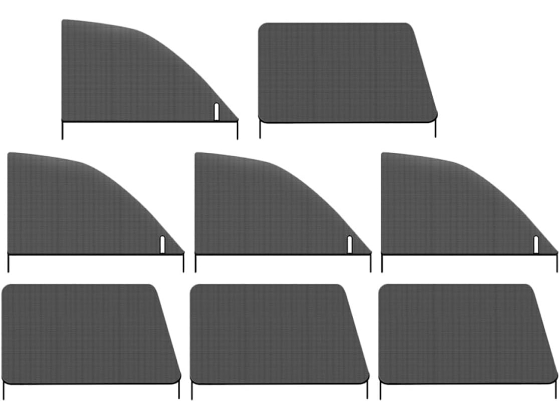Conjunto De 4 Pares Protetores Solares Para Janelas Carro,tela Proteção Uv,rede Mosquiteira...