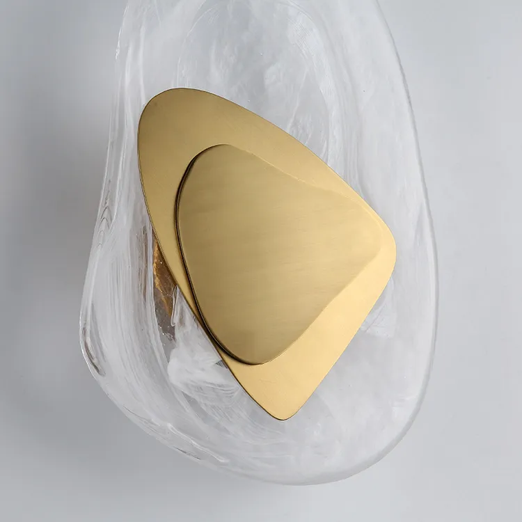 Aplique Led Dourado Tricolor Para Quarto, Sala E Cabeceira