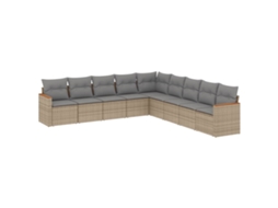 Garden Sofa Set, Garden Sofa Sets Vidaxl Bege Rattan / Vime (n/a)